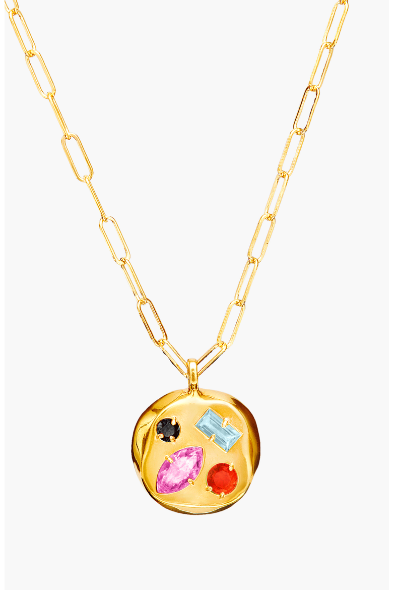 The October Birthdate Gold Pendant, Main, color, October 30th - Gold
