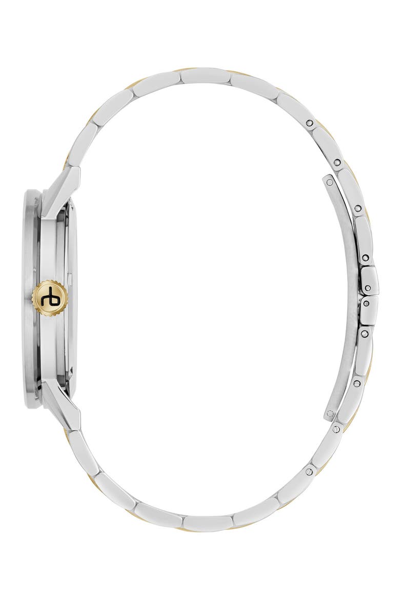 Reign Bracelet Watch, 39mm, Alternate, color, SILVER-TONE/ IVORY