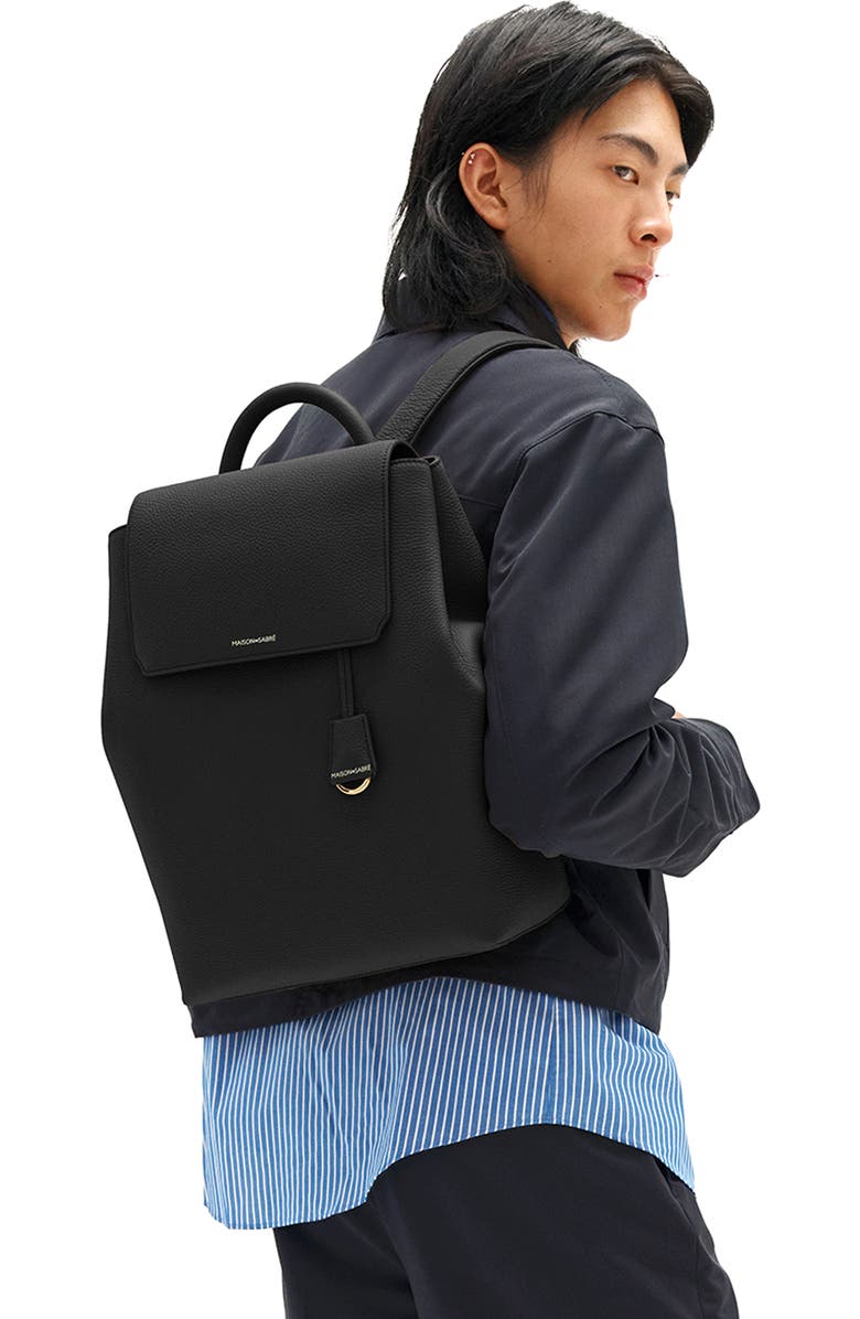 MAISON de SABRÉ The Medium Soft Backpack, Alternate, color, Black Caviar