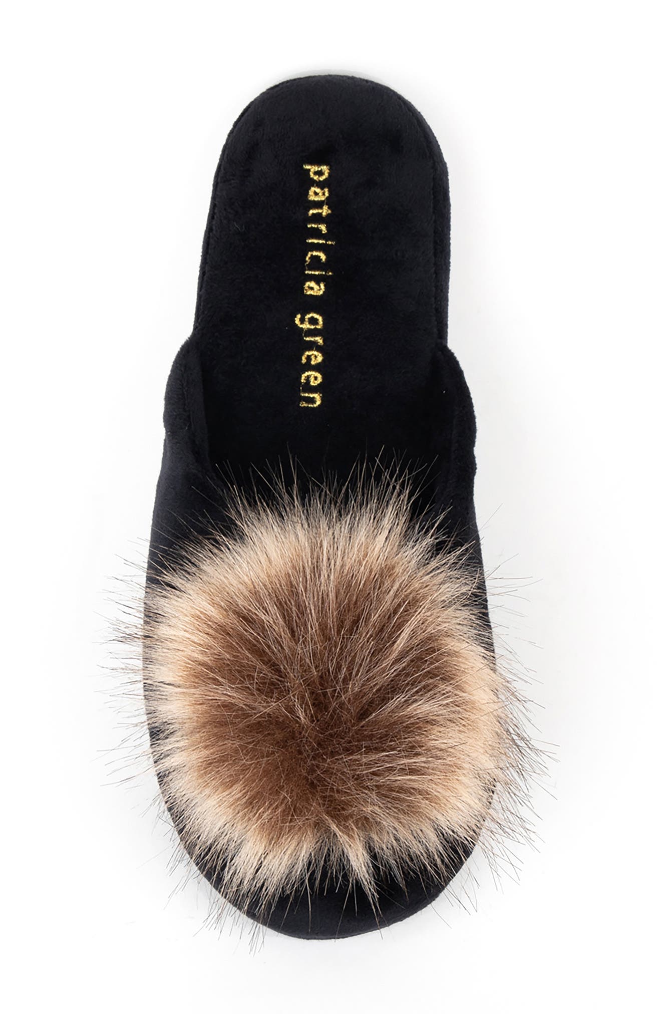 Daisy Slipper, Alternate, color, BLACK FABRIC