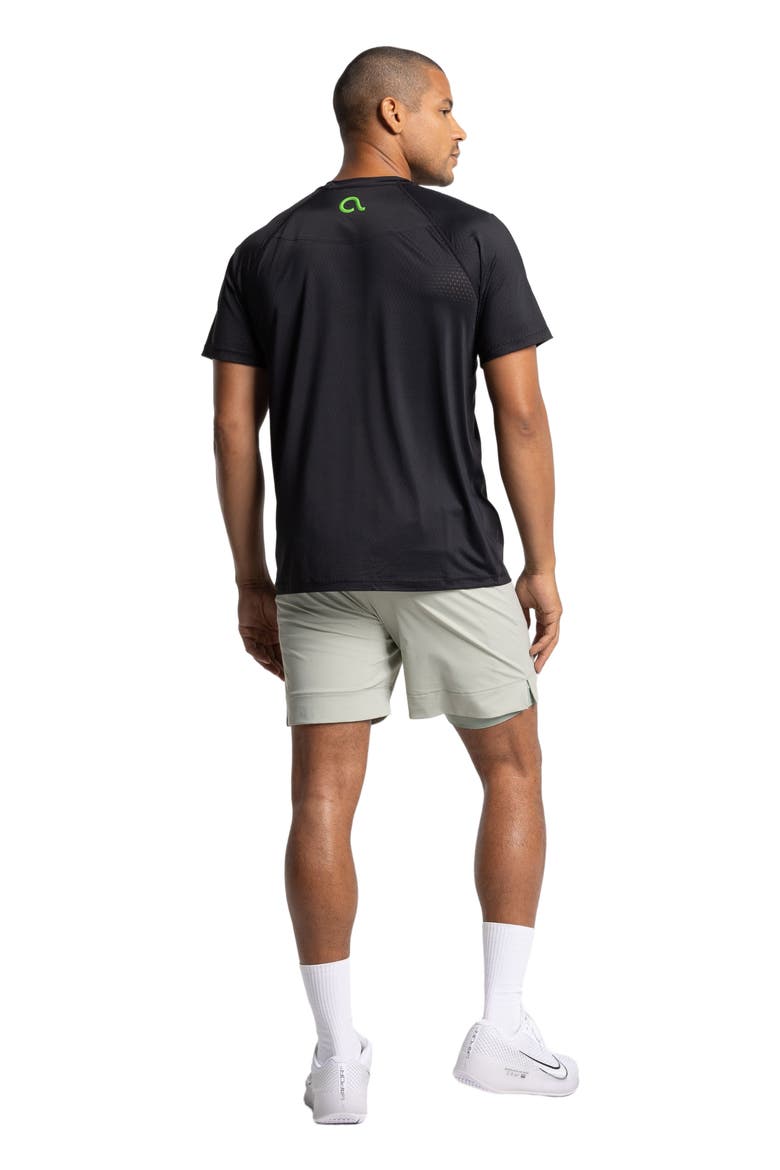 Performance Pickleball Short Sleeve, Alternate, color, Black Beauty