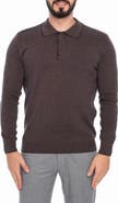 VELLAPAIS Long Sleeve Cotton Polo
