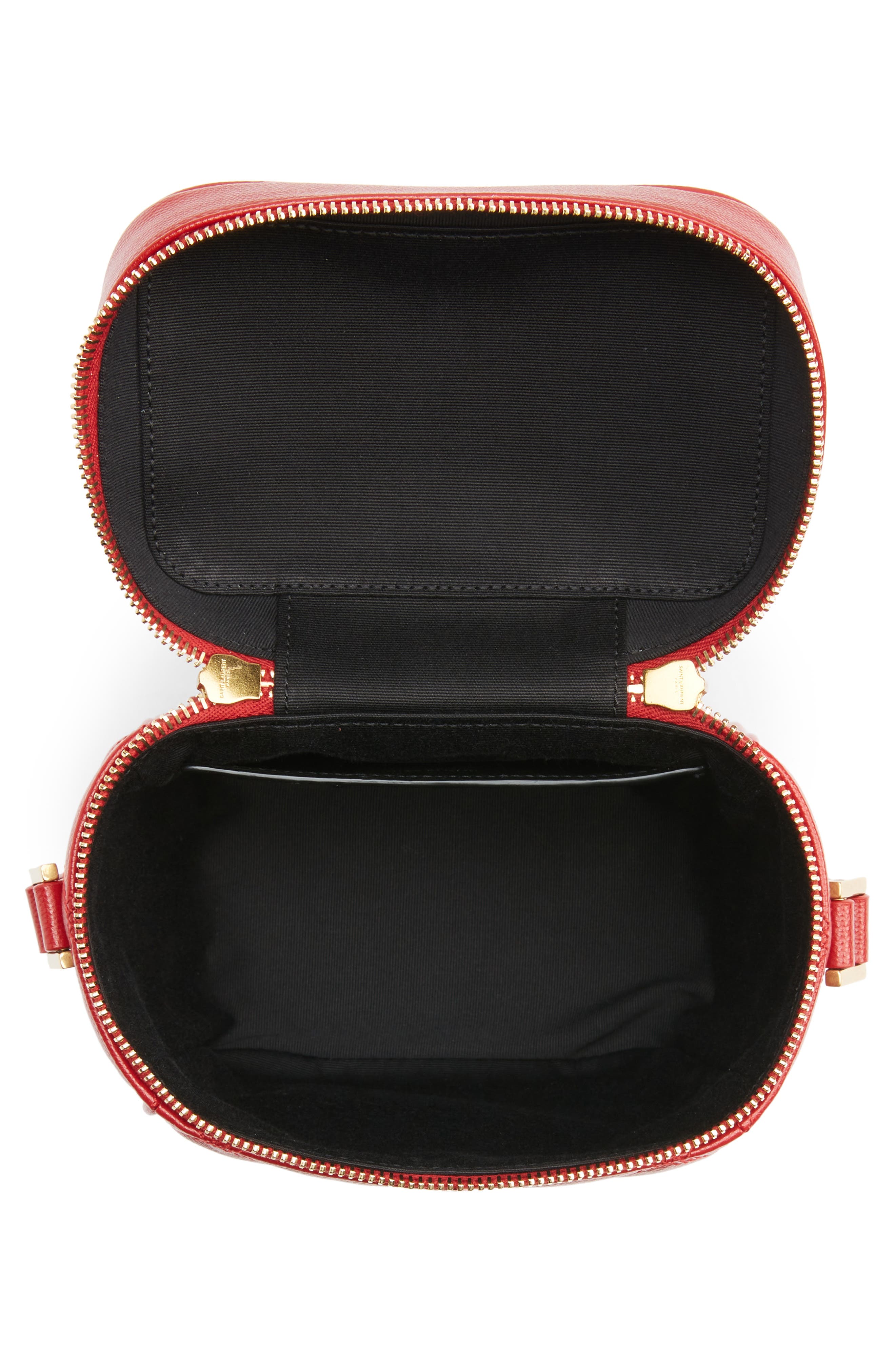'80s Vanity Case Matelassé Leather Shoulder Bag, Alternate, color, ROUGE EROS