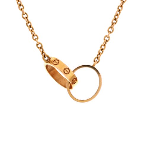 Love Interlocking Necklace 18K Rose Gold
