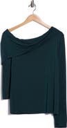 Renee C One-Shoulder Stretch Modal Top