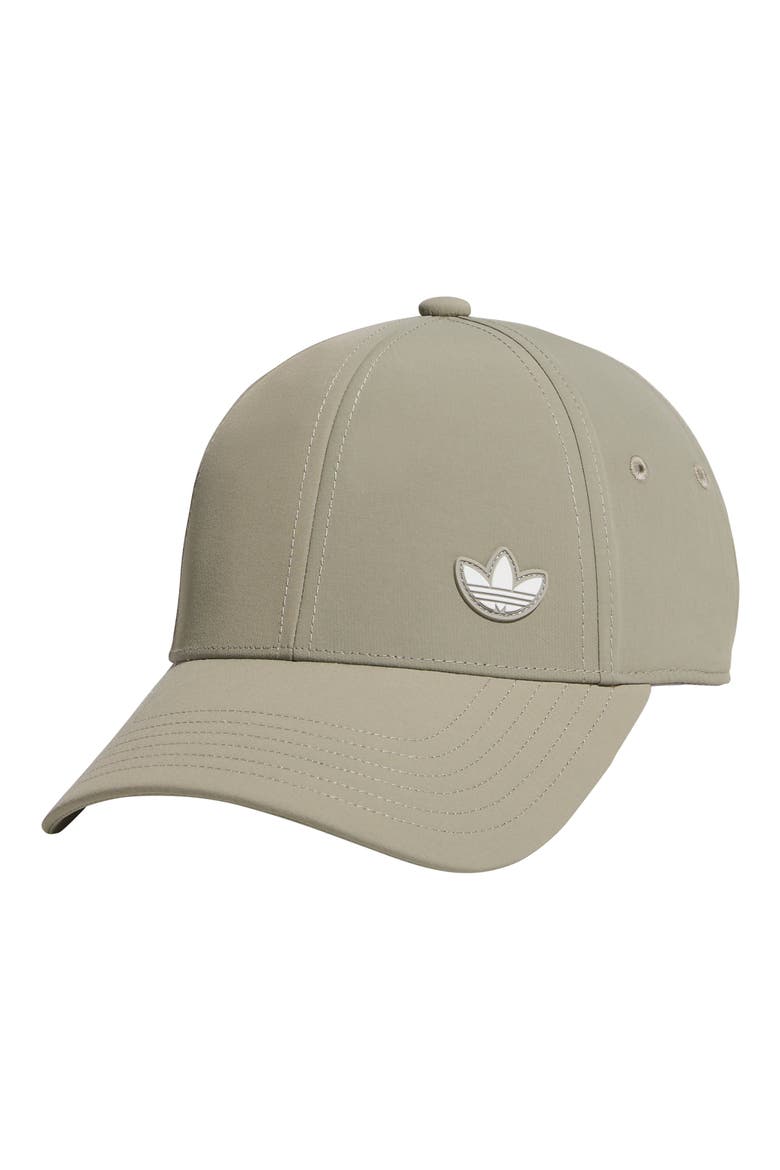 Luna Structured Strap Back Hat, Main, color, SILVER PEBBLE GREY/ WHITE