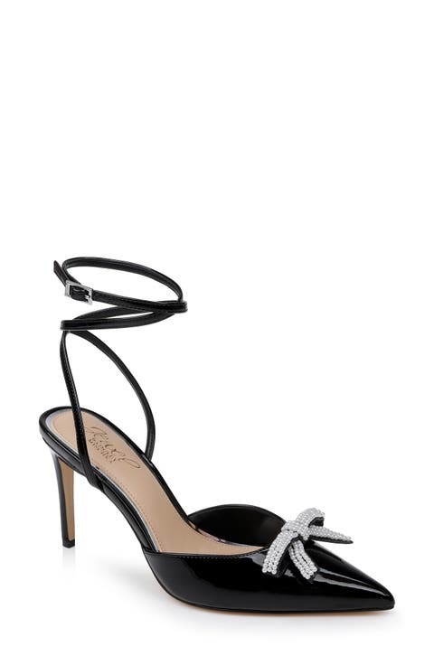 Kynlee Ankle Strap Pointed Toe Pump (Women)