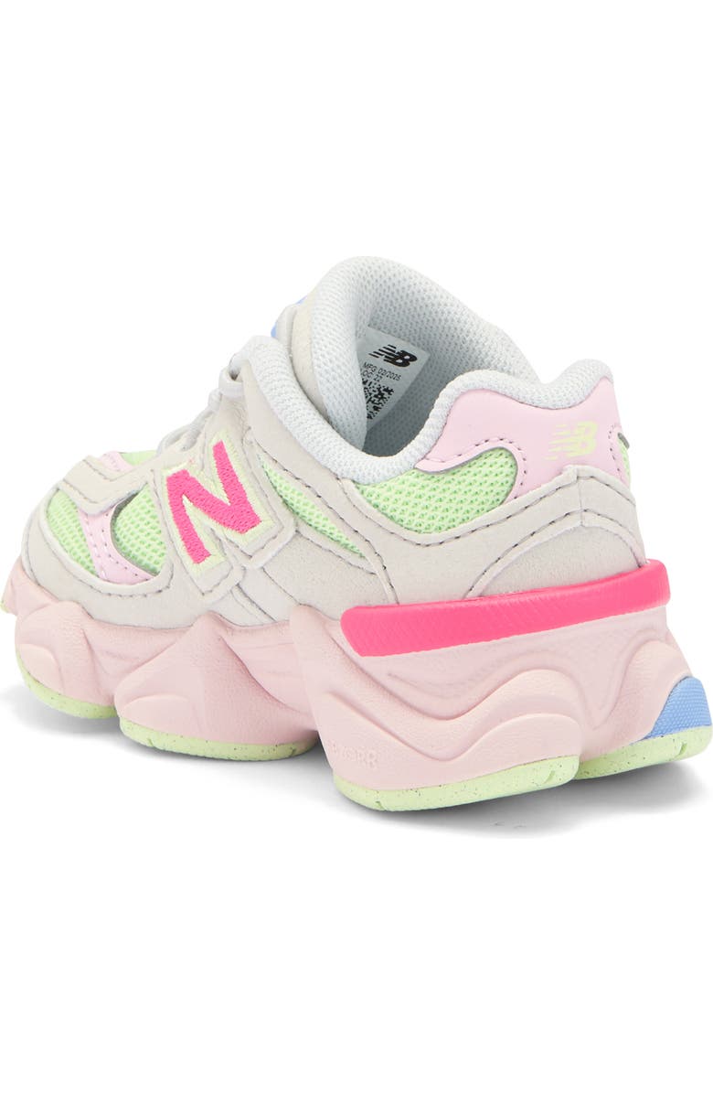 New Balance Kids' 9060 Sneaker, Alternate, color, Grey Matter/ Dragon Berry