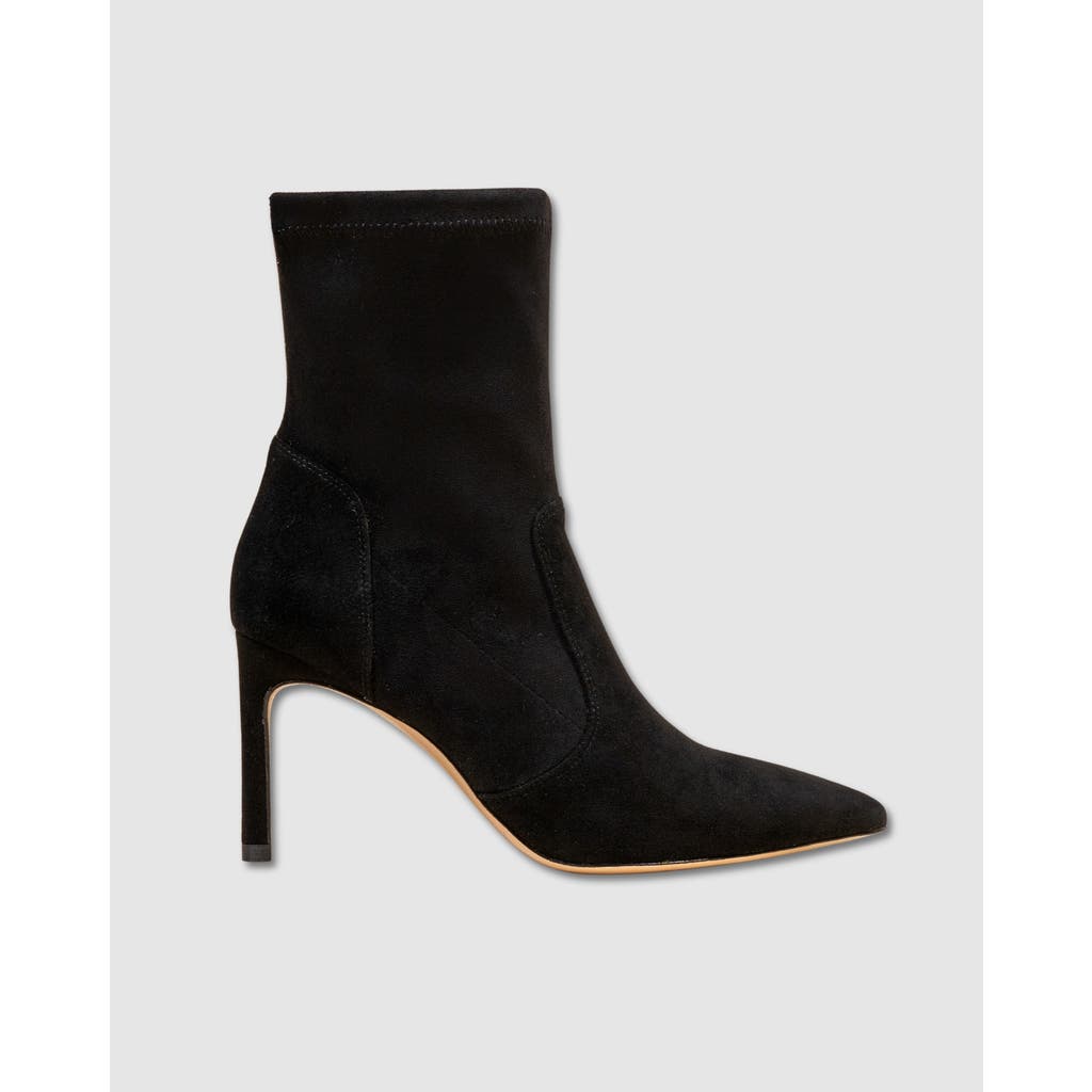 Mi/mai Ophelia High Heel Point Toe Ankle Boot In Black
