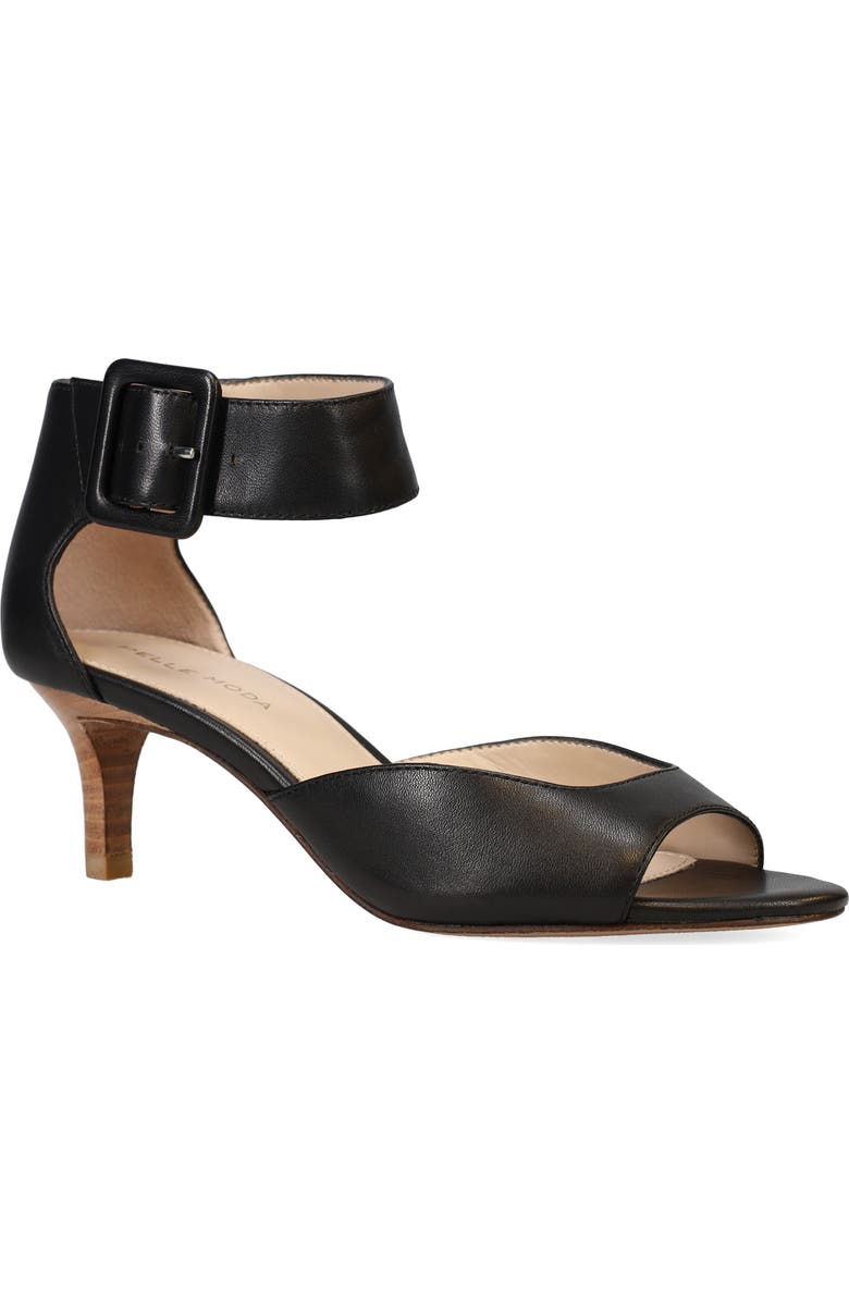 Pelle Moda Berlin Suede Sandal, Main, color, Black