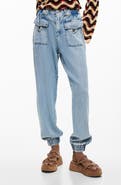 Desigual Ankle Cuff Straight Leg Jeans
