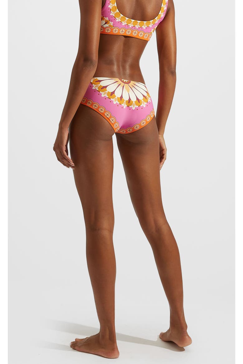 Sunset Bikini Bottom Placée, Alternate, color, Napoli Plates Placée Hot Pink