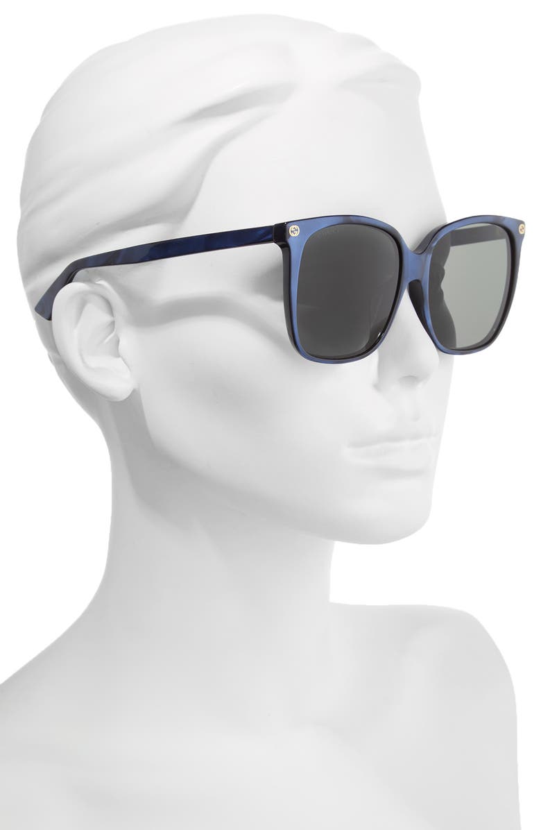 Gucci 57mm Gradient Sunglasses, Alternate, color, 