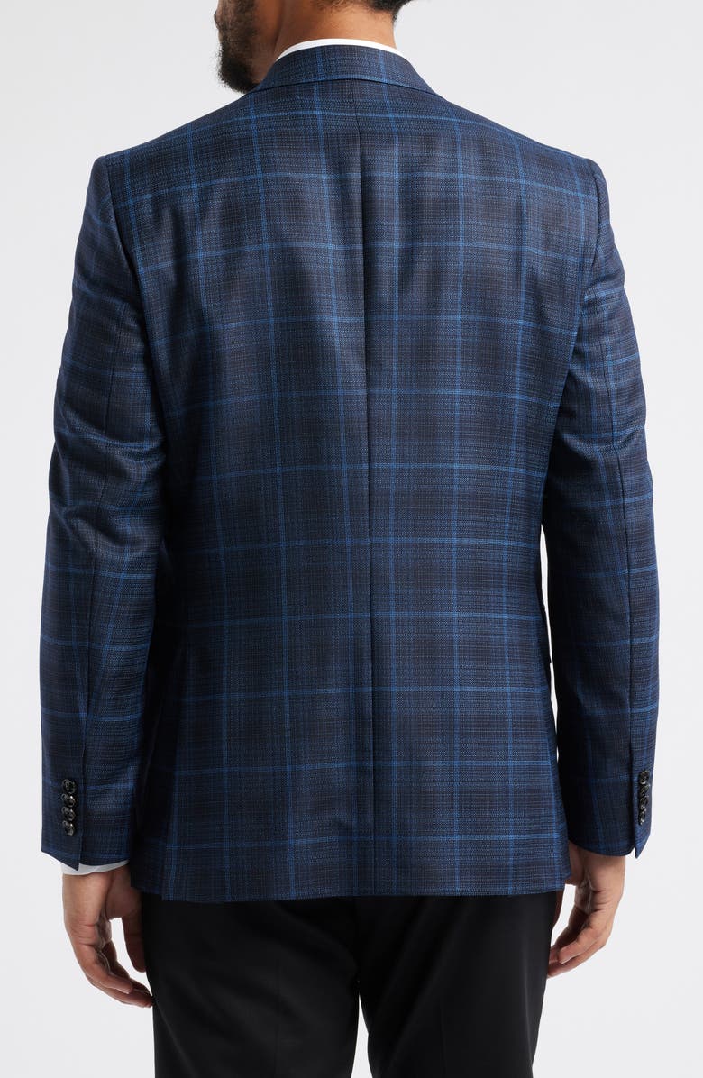Ted Baker London Jay Slim Fit Windowpane Plaid Wool Sport Coat, Alternate, color,