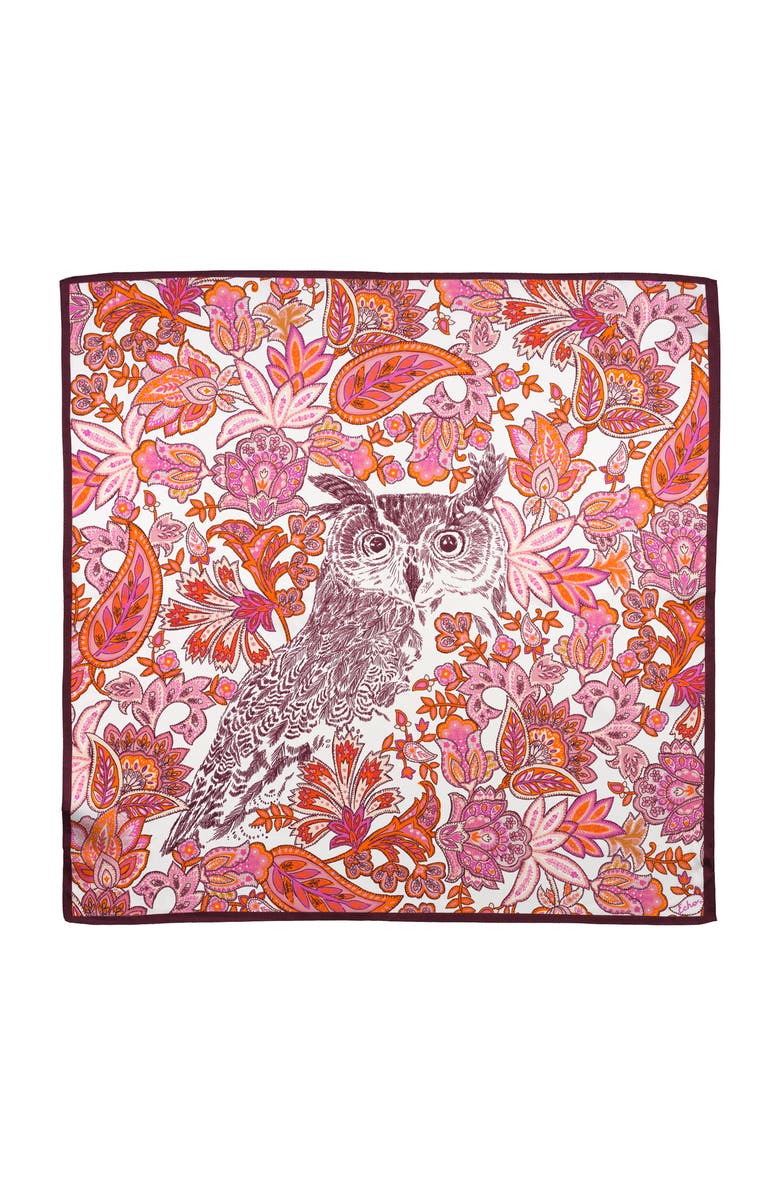 Echo Flaco Silk Bandana, Main, color, Rose Violet