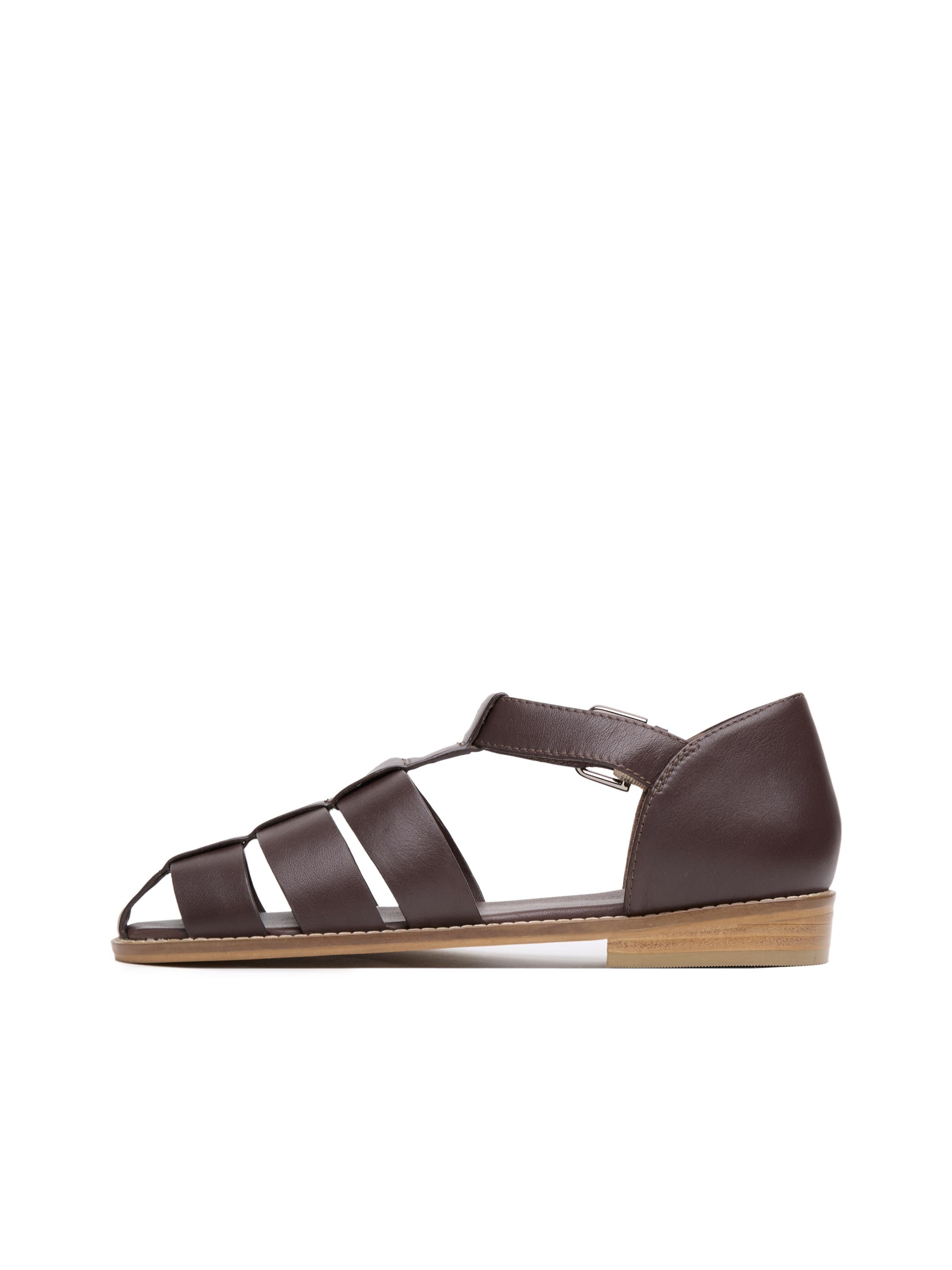 Celtic & Co. Minimal Fisherman's Sandal, Alternate, color, Chocolate