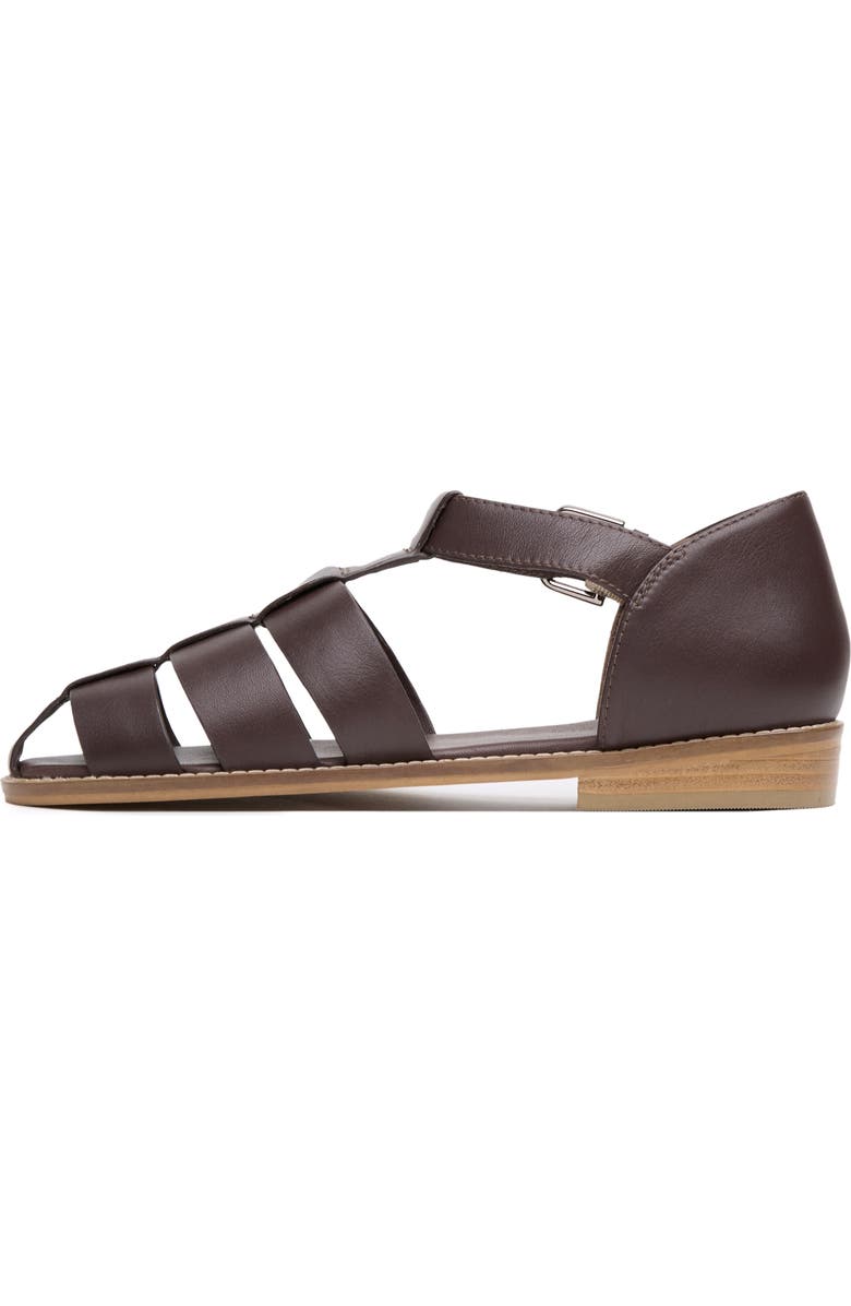 Celtic & Co. Minimal Fisherman's Sandal, Alternate, color, Chocolate