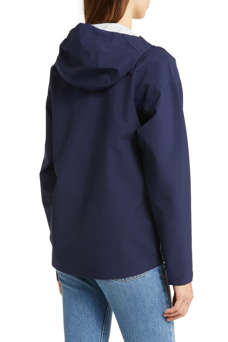 Cielo Water Resistant Hooded Pullover Rain Anorak, Alternate, color, MARITIME / SEA GLASS