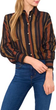 Ted Baker Stripe Oversize Button-Up Shirt