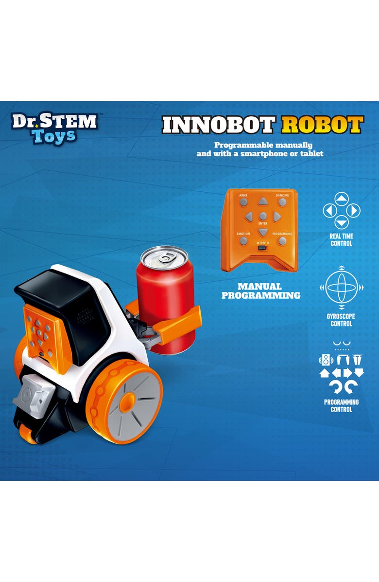 Dr. STEM Toys Innobot Robot Kit, Build 
Program Bluetooth Control for Kids 8+, Alternate, color, 