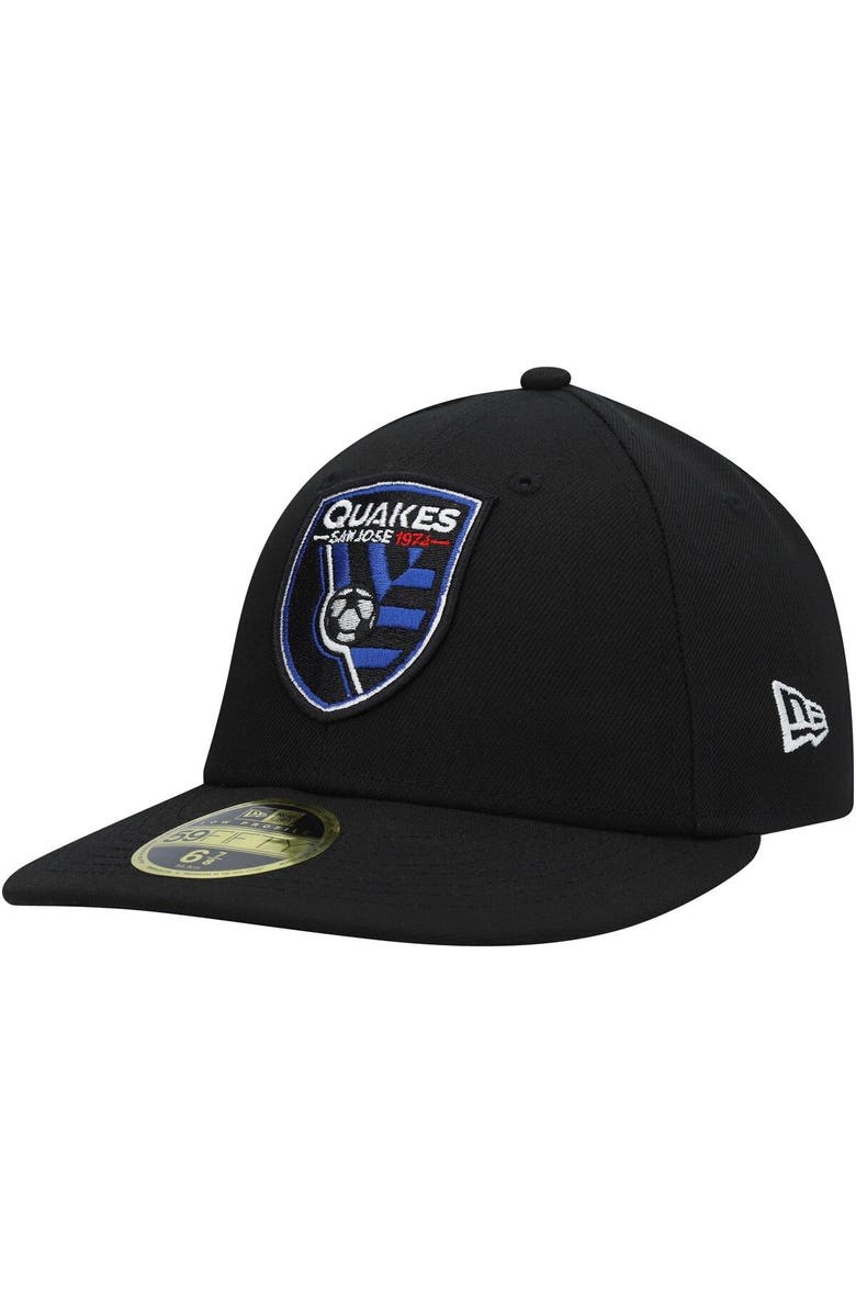 New Era Men's New Era Black San Jose Earthquakes Primary Logo Low Profile 59FIFTY Fitted Hat, Main, color, Black