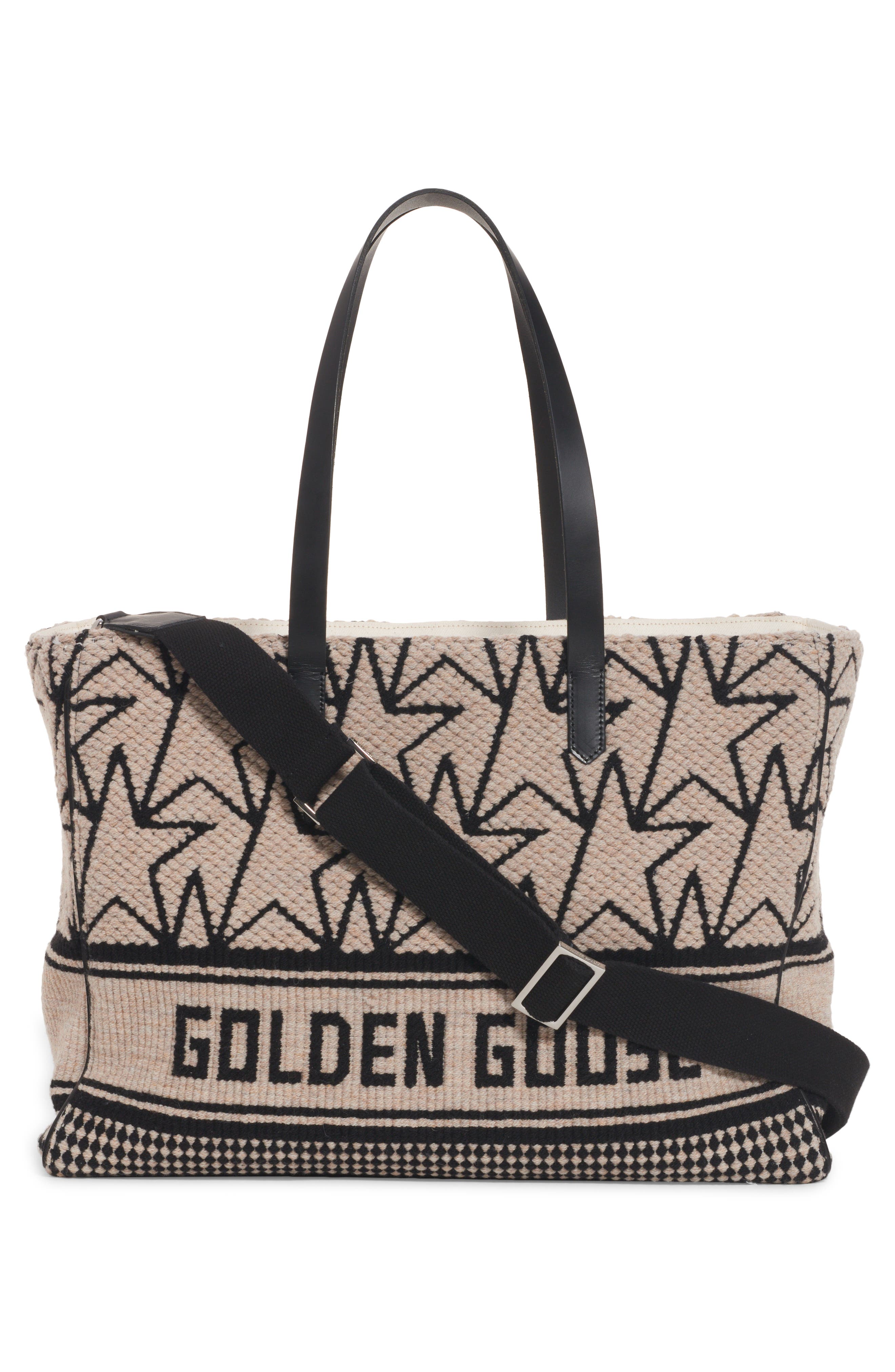 Golden Goose California East/West Wool Blend Knit Tote, Alternate, color, 