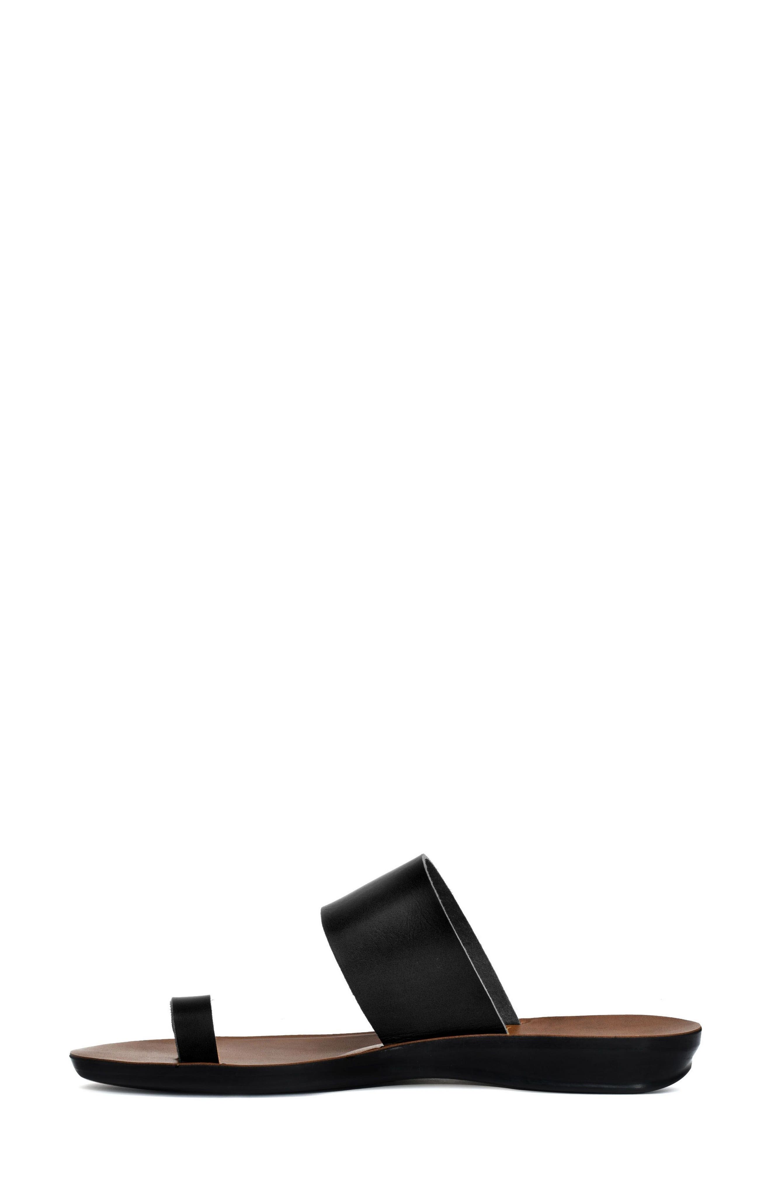 AEROSOFT Viewl Vintage Arch Toe Loop Sandal, Alternate, color, Black