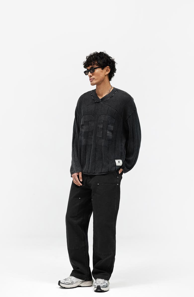 Represent Varsity Sweater, Alternate, color, Vintage Grey