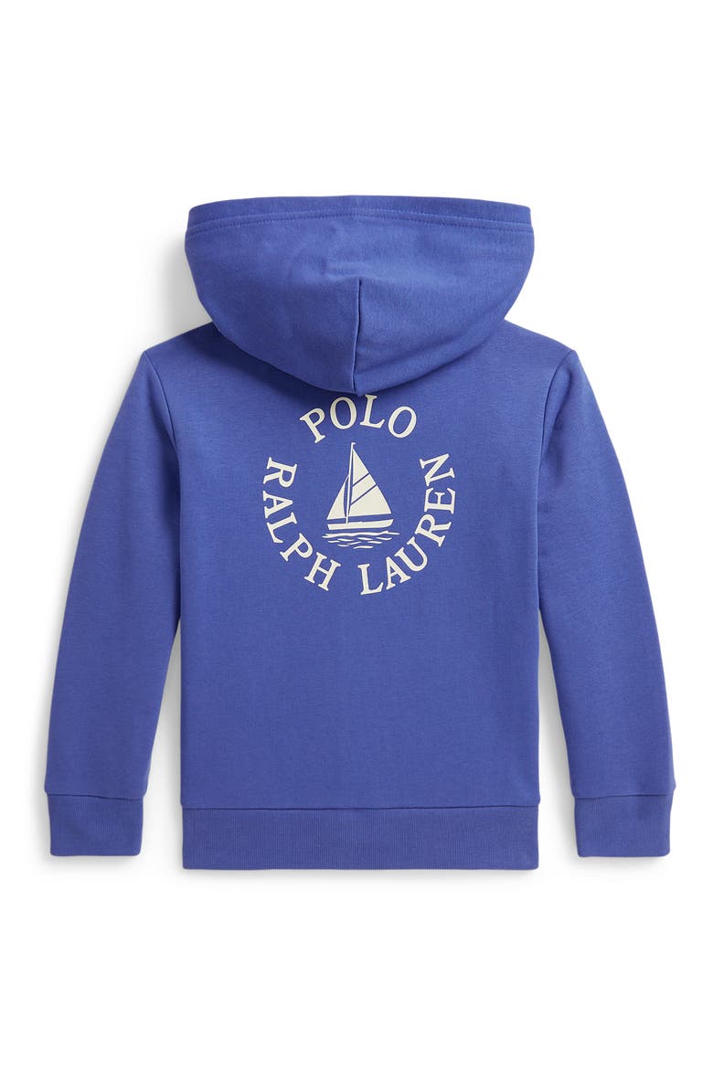 Kids' French Terry Zip Hoodie, Alternate, color, LIBERTY