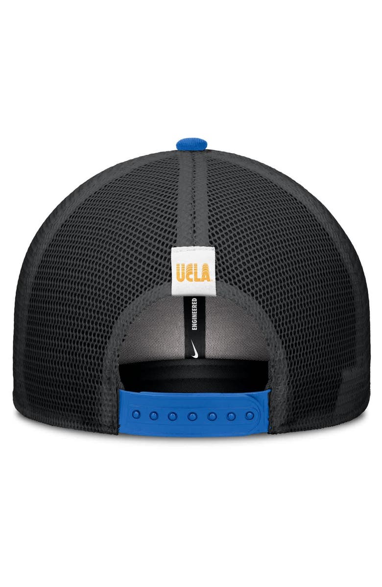 Nike Men's Nike Blue/Black UCLA Bruins Legacy Arch Rise Performance Trucker Adjustable Hat, Alternate, color, Blue