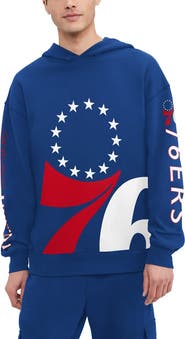 TOMMY JEANS Men's Tommy Jeans Royal Philadelphia 76ers Kenny Pullover Hoodie