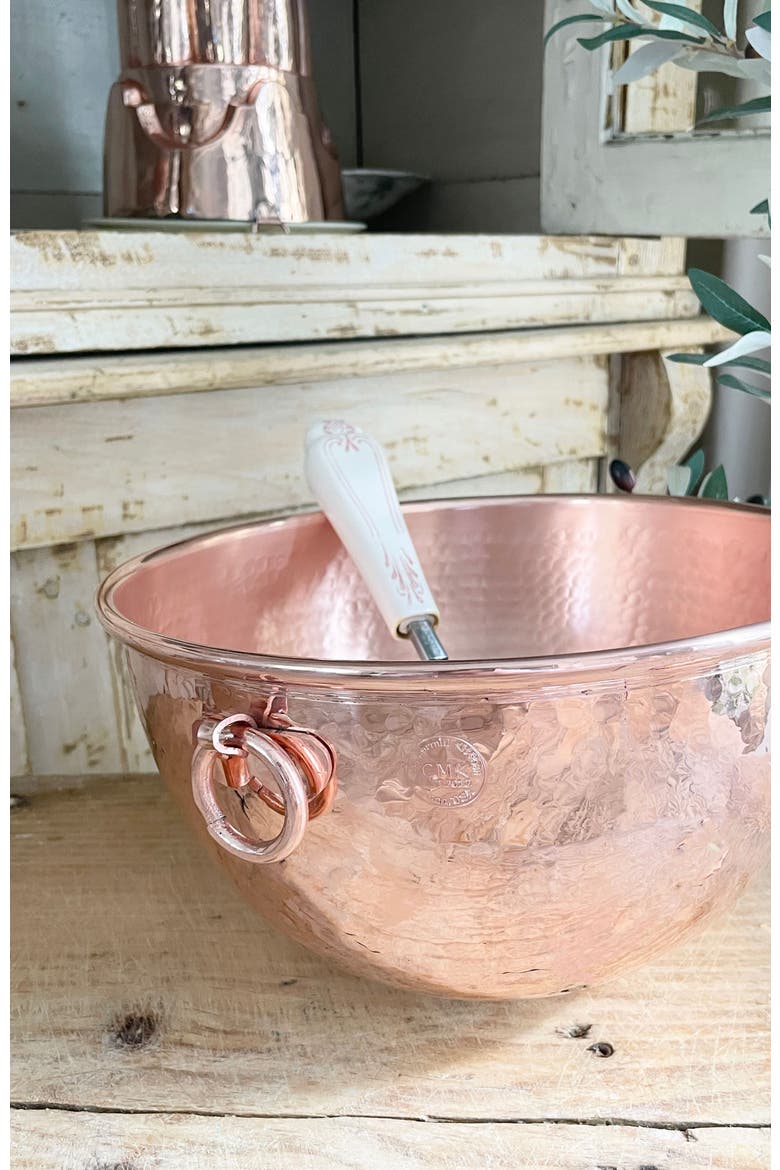 Vintage Inspired Copper Mixing Bowl, Alternate, color, Copper