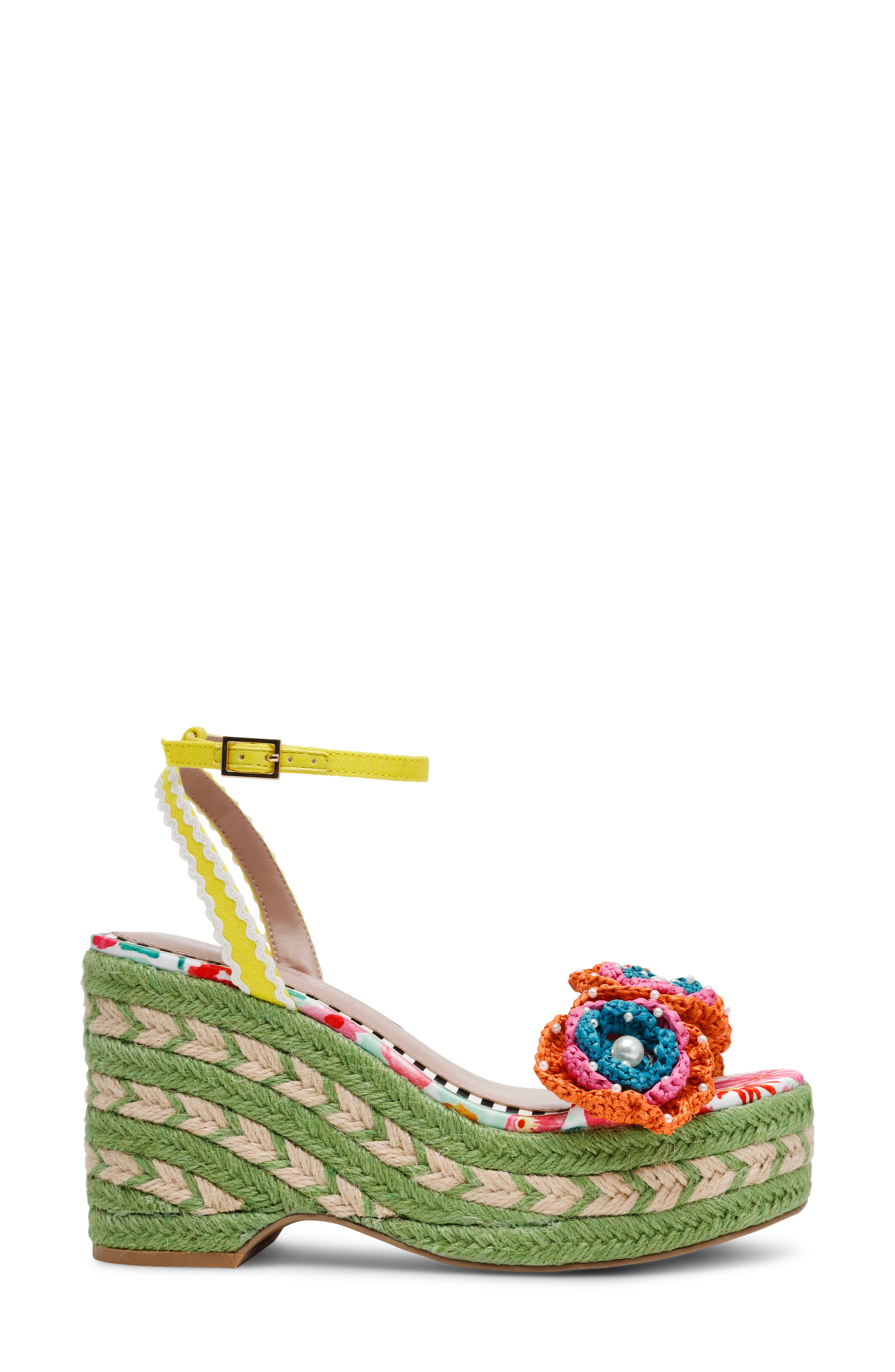 Betsey Johnson Marabela Platform Wedge Sandal, Alternate, color, 
