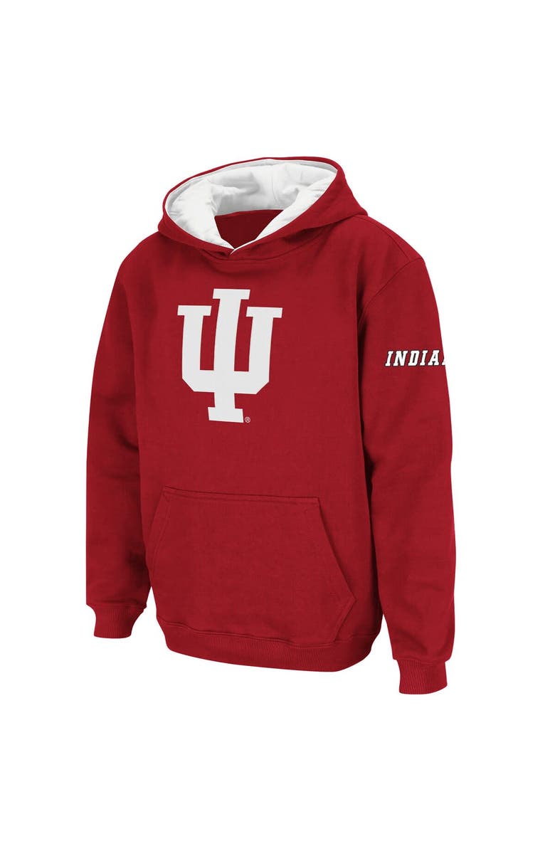 STADIUM ATHLETIC Youth Stadium Athletic Crimson Indiana Hoosiers Big Logo Pullover Hoodie, Main, color, Cardinal