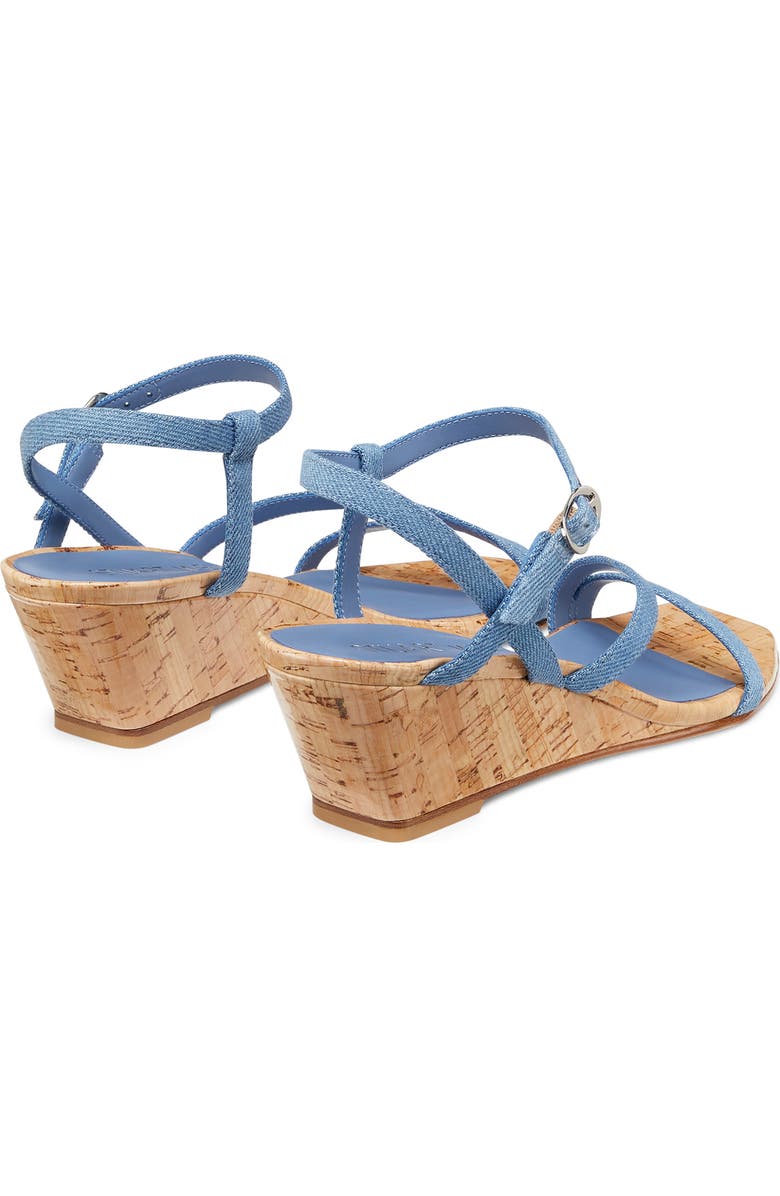 Stuart Weitzman Oasis 50 Wedge Sandal, Alternate, color, Washed