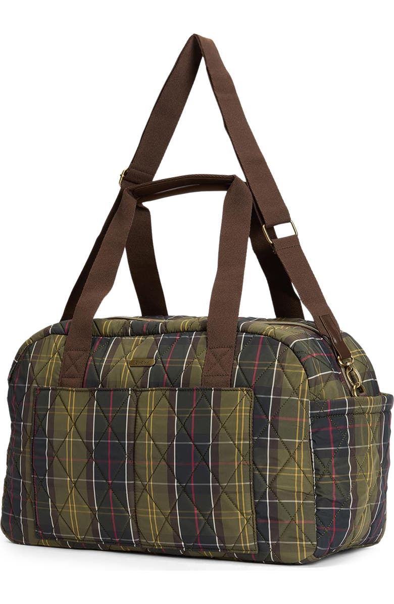 Barbour Wetherham Tartan Quilted Travel Bag, Alternate, color, Classic Tartan