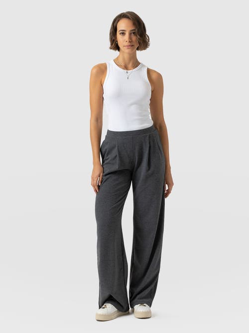 Saint + Sofia Camden Wide Leg Pant In Gray