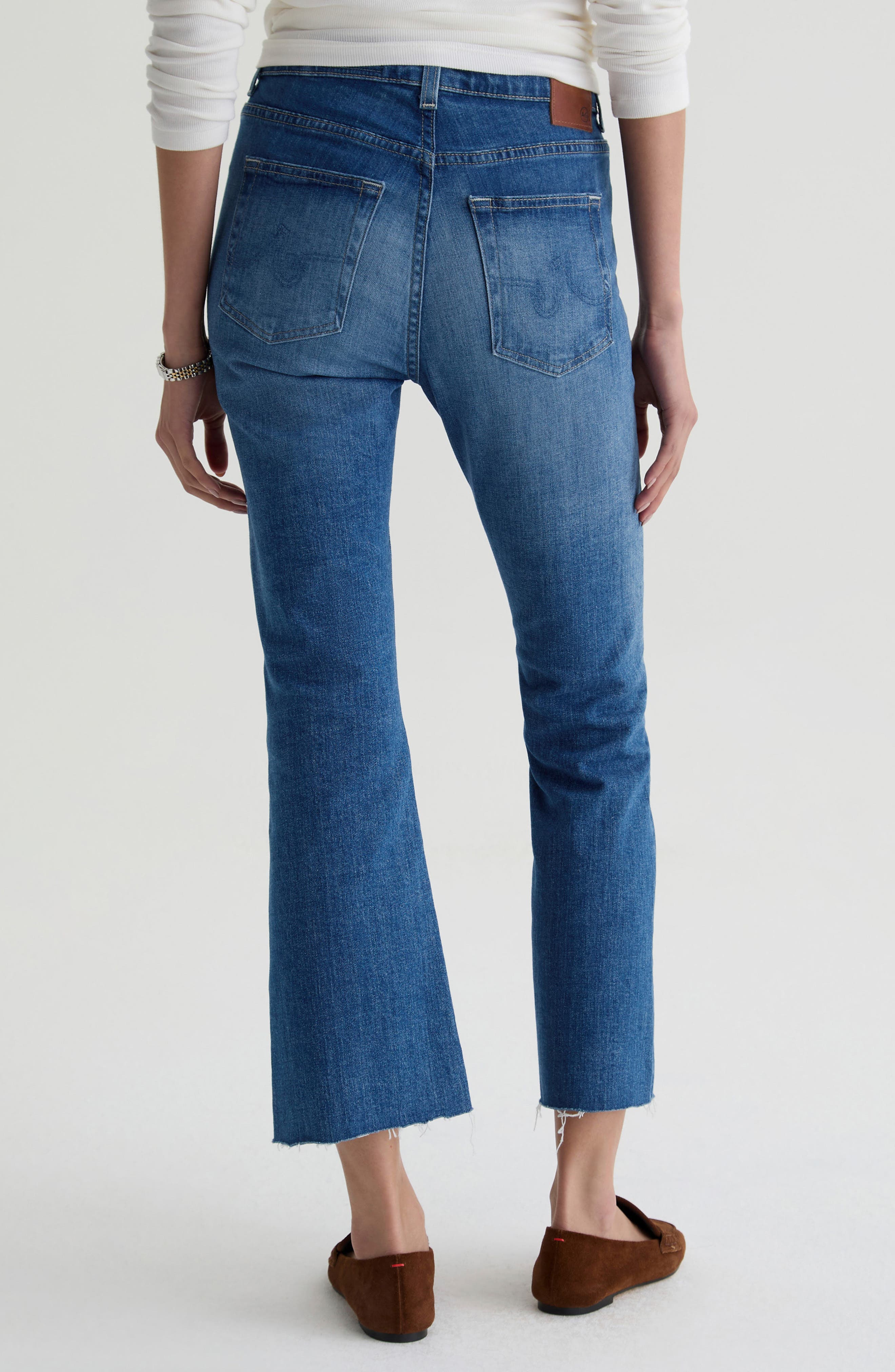 Farrah Raw Hem Crop Bootcut Jeans - image 2