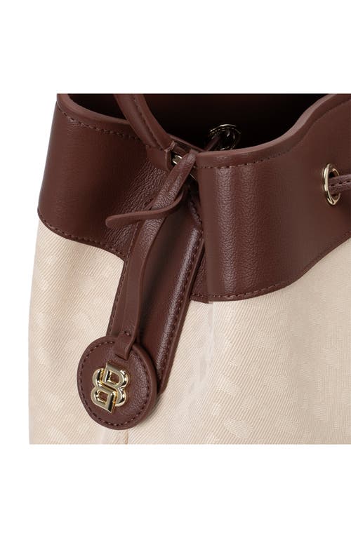 Hugo Boss Boss Liriel Canvas & Faux Leather Bucket Bag