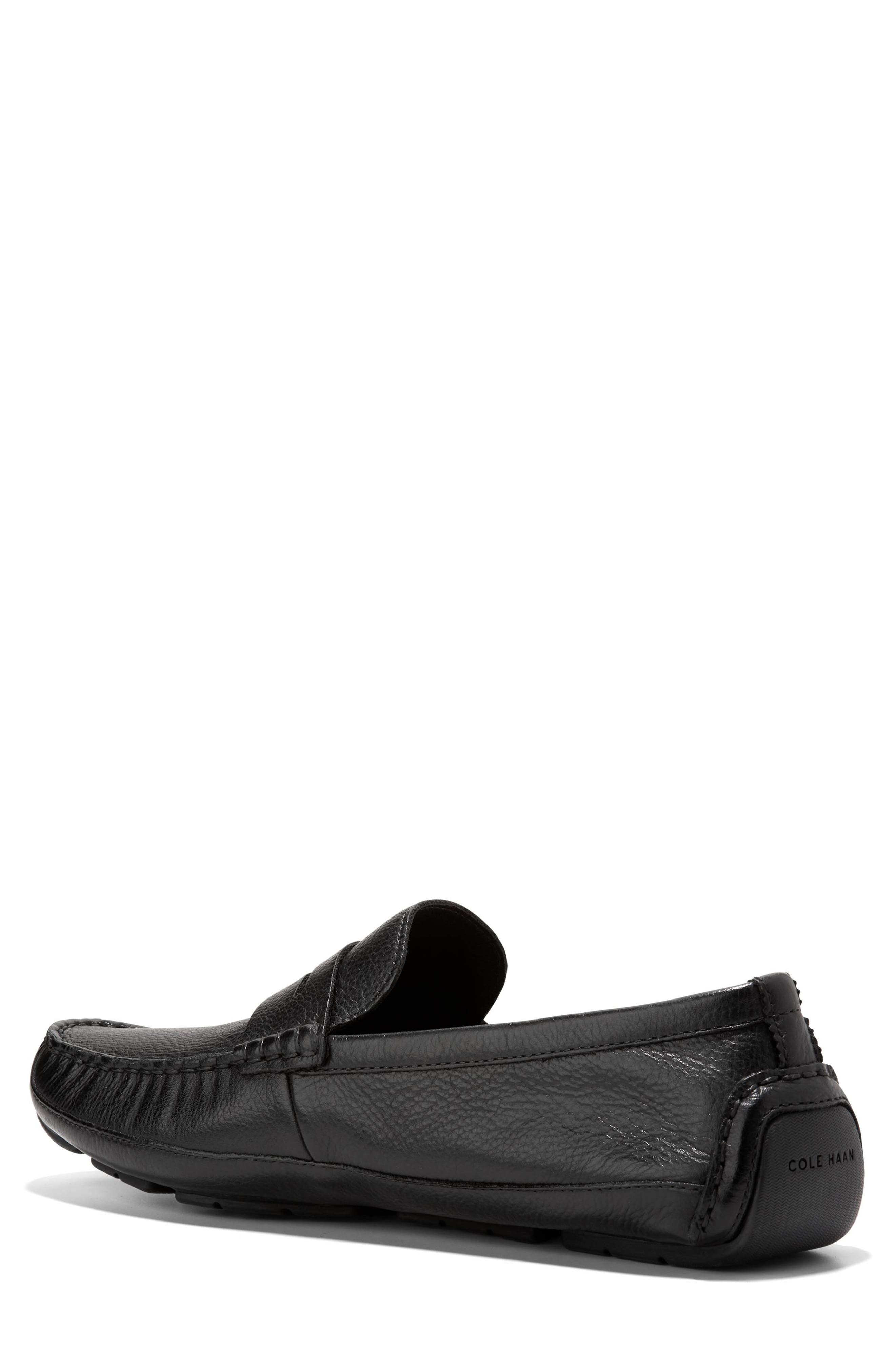 Cole Haan Wyatt Penny Driver, Alternate, color, Black/ Black
