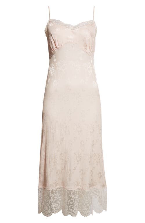 Simone Rocha Deep Lace Trim Slipdress In Neutral