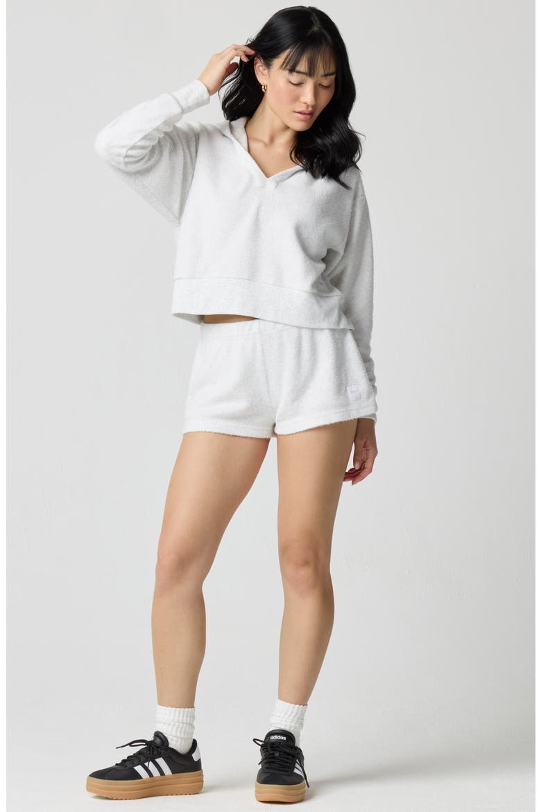 Ultrasoft Shortie Shorts, Alternate, color, LIGHT HEATHER GREY