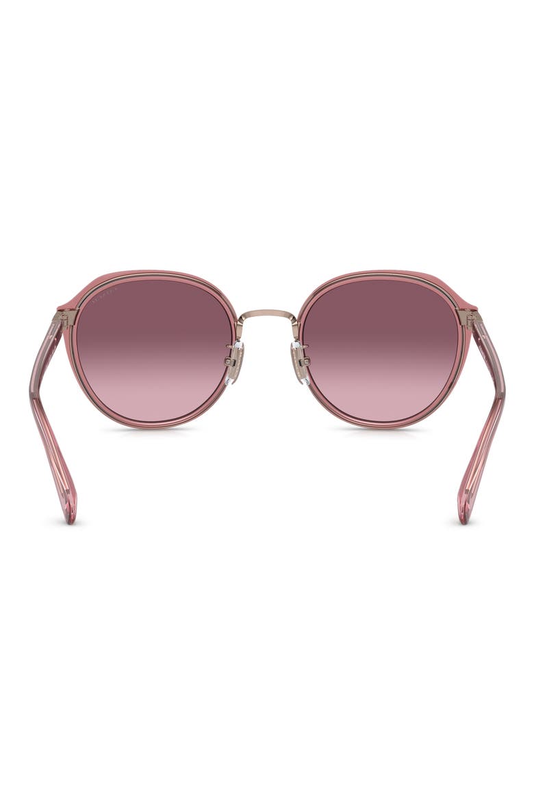 0HC7154 52mm Oval Sunglasses, Alternate, color, BERRY