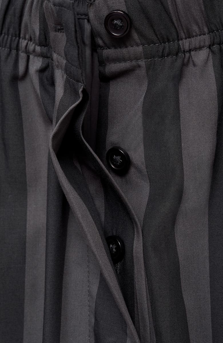 MANGO Stripe Cotton Pajama Pants, Alternate, color, Grey