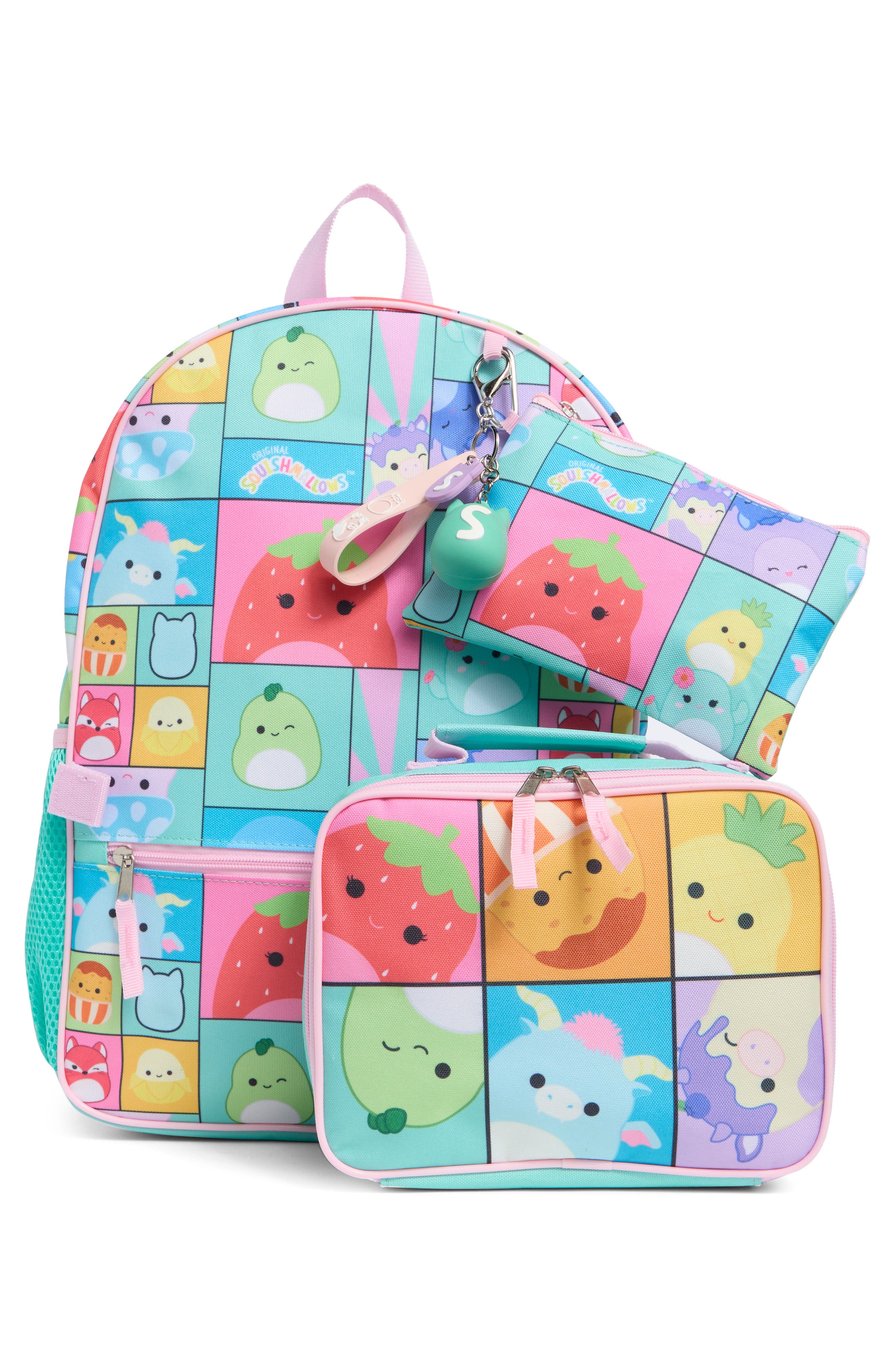 Kids' Squishmallows 5-Piece Backpack Set, Alternate, color, TEAL