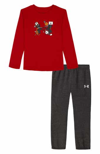 Under Armour Kids' Sport Logo Long Sleeve Graphic T-Shirt & Joggers Set