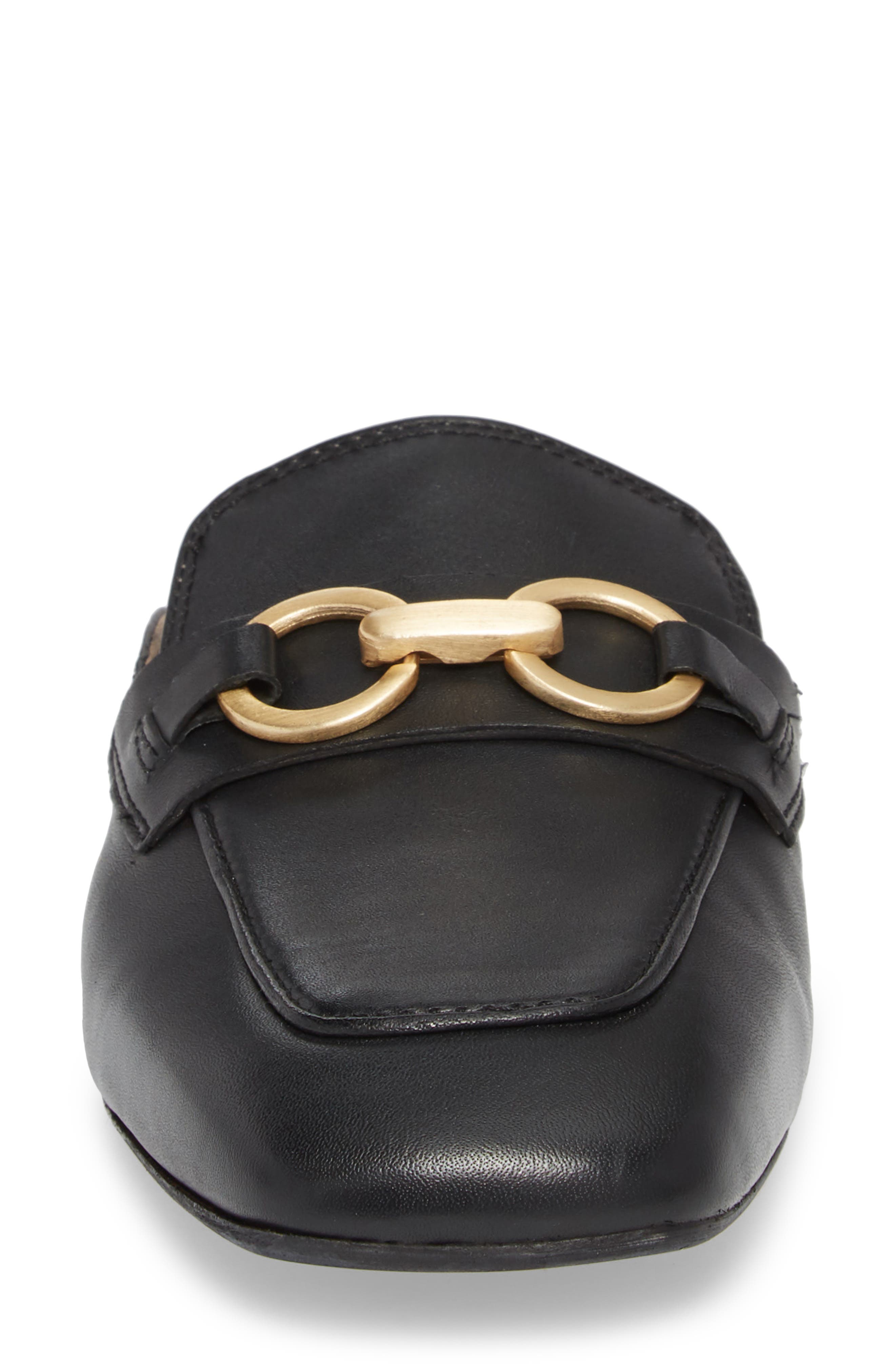 Topshop Kale Trim Loafer Mule, Alternate, color, 