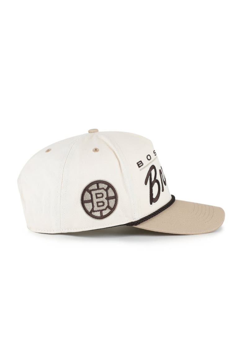 Men's '47  Natural/Tan Boston Bruins Neutral Terrain Hitch Rope Adjustable Hat, Alternate, color, Natural