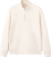 MANGO Quarter Zip Pullover