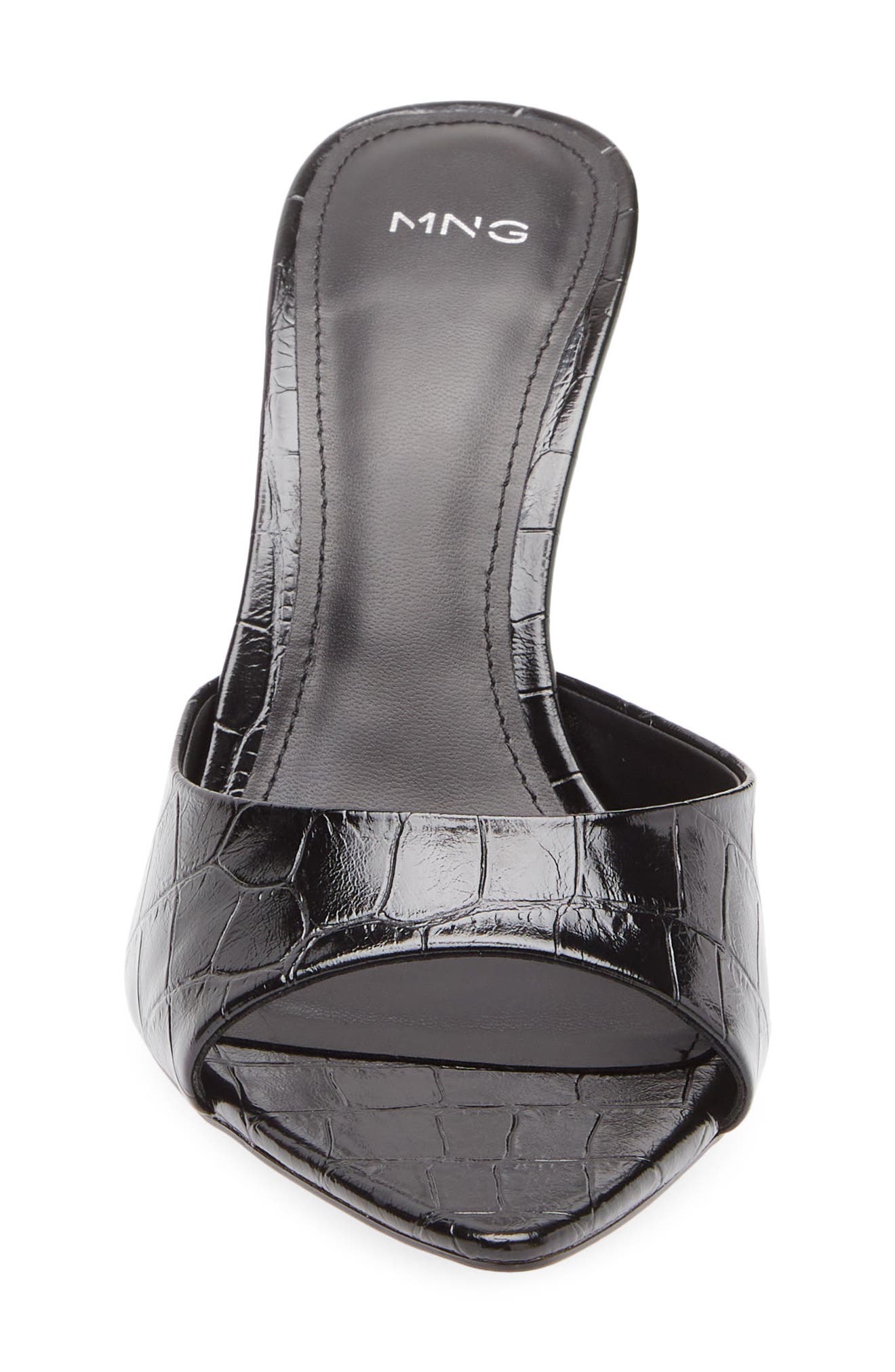 MANGO Pepyco Slide Sandal, Alternate, color, Black